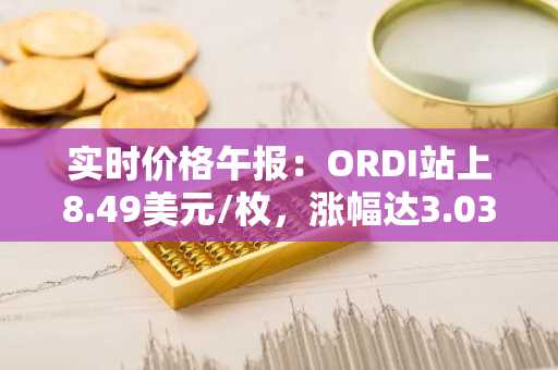 实时价格午报：ORDI站上8.49美元/枚，涨幅达3.03%