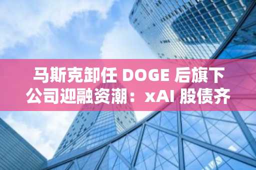 马斯克卸任 DOGE 后旗下公司迎融资潮：xAI 股债齐发，Neuralink 也募资